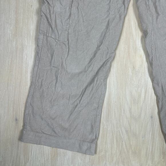 ASOS Design Cargo Corduroy Pull On Wide Leg Stretch Casual Trouser Pants 14 - Picture 5 of 15